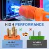 Nilight 30 Amp to 50Amp RV Power Adapter 3 Prong 125/250 Volt Heavy Duty Converter TT-30P to 14-50R 30A Male Plug to 50A Female Receptacle for Camper Caravan Trailer Generator(30Amp Male to 30Amp Female)