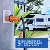 Nilight 30 Amp to 50Amp RV Power Adapter 3 Prong 125/250 Volt Heavy Duty Converter TT-30P to 14-50R 30A Male Plug to 50A Female Receptacle for Camper Caravan Trailer Generator(15A Male to 30A Twist Lock Female)