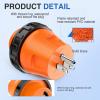 Nilight 30 Amp to 50Amp RV Power Adapter 3 Prong 125/250 Volt Heavy Duty Converter TT-30P to 14-50R 30A Male Plug to 50A Female Receptacle for Camper Caravan Trailer Generator(15A Male to 30A Twist Lock Female)