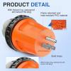 Nilight 30 Amp to 50Amp RV Power Adapter 3 Prong 125/250 Volt Heavy Duty Converter TT-30P to 14-50R 30A Male Plug to 50A Female Receptacle for Camper Caravan Trailer Generator(15A Male to 50A Twist Lock Female)