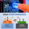 Nilight 30 Amp to 50Amp RV Power Adapter 3 Prong 125/250 Volt Heavy Duty Converter TT-30P to 14-50R 30A Male Plug to 50A Female Receptacle for Camper Caravan Trailer Generator(30Amp Male to 50Amp Female)