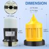 Nilight 50 AMP RV Shore Power Inlet 125/250V Twist Lock Receptacle NEMA SS2-50P ETL Listed Enclosed Lockable Flanged Male Plug for RVs Camper Caravan Motorhome Van(30A Cord Connector Kit)