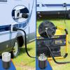 Nilight 50 AMP RV Shore Power Inlet 125/250V Twist Lock Receptacle NEMA SS2-50P ETL Listed Enclosed Lockable Flanged Male Plug for RVs Camper Caravan Motorhome Van(30A 4Prong Locking Set)