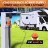 Nilight 50 Amp 25FT RV Locking Extension Cord with Adapter 30Amp to 50Amp 250V Heavy Duty 6/3+8/1 Gauge Pure Copper STW Wire ETL Listed 4 Prong 14-50P SS2-50R 50F/50M Cable Suit for Campers Caravan(30 Amp Locking w/15A Adapter)