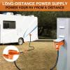 Nilight 50 Amp 25FT RV Locking Extension Cord with Adapter 30Amp to 50Amp 250V Heavy Duty 6/3+8/1 Gauge Pure Copper STW Wire ETL Listed 4 Prong 14-50P SS2-50R 50F/50M Cable Suit for Campers Caravan(30F/30M w/15A Adapter)