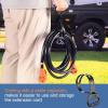 Nilight 50 Amp 25FT RV Locking Extension Cord with Adapter 30Amp to 50Amp 250V Heavy Duty 6/3+8/1 Gauge Pure Copper STW Wire ETL Listed 4 Prong 14-50P SS2-50R 50F/50M Cable Suit for Campers Caravan(30F/30M)