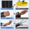 Nilight 50 Amp 25FT RV Locking Extension Cord with Adapter 30Amp to 50Amp 250V Heavy Duty 6/3+8/1 Gauge Pure Copper STW Wire ETL Listed 4 Prong 14-50P SS2-50R 50F/50M Cable Suit for Campers Caravan(30 Amp Locking)