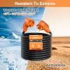 Nilight 50 Amp 25FT RV Locking Extension Cord with Adapter 30Amp to 50Amp 250V Heavy Duty 6/3+8/1 Gauge Pure Copper STW Wire ETL Listed 4 Prong 14-50P SS2-50R 50F/50M Cable Suit for Campers Caravan(30F/30M w/50A Adapter)