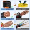Nilight 50 Amp 25FT RV Locking Extension Cord with Adapter 30Amp to 50Amp 250V Heavy Duty 6/3+8/1 Gauge Pure Copper STW Wire ETL Listed 4 Prong 14-50P SS2-50R 50F/50M Cable Suit for Campers Caravan(50F/50M)