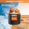 Nilight 50 Amp 25FT RV Locking Extension Cord with Adapter 30Amp to 50Amp 250V Heavy Duty 6/3+8/1 Gauge Pure Copper STW Wire ETL Listed 4 Prong 14-50P SS2-50R 50F/50M Cable Suit for Campers Caravan(30 Amp Locking w/15A Adapter)