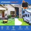 Nilight 50 Amp 25FT RV Locking Extension Cord with Adapter 30Amp to 50Amp 250V Heavy Duty 6/3+8/1 Gauge Pure Copper STW Wire ETL Listed 4 Prong 14-50P SS2-50R 50F/50M Cable Suit for Campers Caravan(30 Amp Locking)