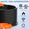 Nilight 50 Amp 25FT RV Locking Extension Cord with Adapter 30Amp to 50Amp 250V Heavy Duty 6/3+8/1 Gauge Pure Copper STW Wire ETL Listed 4 Prong 14-50P SS2-50R 50F/50M Cable Suit for Campers Caravan(50F/50M)