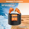 Nilight 50 Amp 25FT RV Locking Extension Cord with Adapter 30Amp to 50Amp 250V Heavy Duty 6/3+8/1 Gauge Pure Copper STW Wire ETL Listed 4 Prong 14-50P SS2-50R 50F/50M Cable Suit for Campers Caravan(50F/50M w/30A Adapter)