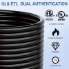 Nilight 50 Amp 25FT RV Locking Extension Cord with Adapter 30Amp to 50Amp 250V Heavy Duty 6/3+8/1 Gauge Pure Copper STW Wire ETL Listed 4 Prong 14-50P SS2-50R 50F/50M Cable Suit for Campers Caravan(30F/30M)