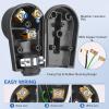Nilight 50 Amp RV Male Replacement Plug 125/250 Volt Heavy Duty Receptacle with Handle ETL Listed NEMA 14-50P for Camper Caravan Motorhome Van Trailer(Black)