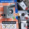 Nilight 50AMP RV EV Power Outlet Box 125/250V NEMA 14-50R Receptacle Heavy Duty Pre-drilled ETL Listed Enclosed Lockable Box Waterproof for Camper Caravan Motorhome Van(30A Generator Box 4 Prong)