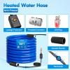 Nilight 75FT Heated Water Hose RV 5/8”Inside Diameter -45°F Freeze Protaction Antifreeze Garden Drinking Hoses with Saving Thermostat and Smart Heat System for Winter Camper Supply Accessories(90FT)