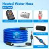 Nilight 75FT Heated Water Hose RV 5/8”Inside Diameter -45°F Freeze Protaction Antifreeze Garden Drinking Hoses with Saving Thermostat and Smart Heat System for Winter Camper Supply Accessories(15FT)