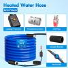 Nilight 75FT Heated Water Hose RV 5/8”Inside Diameter -45°F Freeze Protaction Antifreeze Garden Drinking Hoses with Saving Thermostat and Smart Heat System for Winter Camper Supply Accessories(75FT)