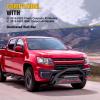 Nilight Bull Bar with Light fits 2003-2008 Honda Pilot, 2006-2015 Honda Ridgeline, 2001-2006 Acura MDX Front Bumper Grille Brush Push Guard with Skid Plate Licence Plate Hole Black(Chevy Colorado/GMC Canyon 2015-2022)