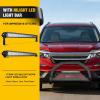 Nilight Bull Bar with Light fits 2003-2008 Honda Pilot, 2006-2015 Honda Ridgeline, 2001-2006 Acura MDX Front Bumper Grille Brush Push Guard with Skid Plate Licence Plate Hole Black(Honda Pilot 16-20 Ridgeline 17-24 Odyssey 18-20)