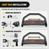 Nilight Bull Bar with Light fits 2003-2008 Honda Pilot, 2006-2015 Honda Ridgeline, 2001-2006 Acura MDX Front Bumper Grille Brush Push Guard with Skid Plate Licence Plate Hole Black(Chevy Colorado/GMC Canyon 2015-2022)