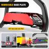 Nilight Bull Bar with Light fits 2003-2008 Honda Pilot, 2006-2015 Honda Ridgeline, 2001-2006 Acura MDX Front Bumper Grille Brush Push Guard with Skid Plate Licence Plate Hole Black(Nissan Frontier 2005-2021)