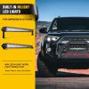 Nilight Bull Bar with Light fits 2003-2008 Honda Pilot, 2006-2015 Honda Ridgeline, 2001-2006 Acura MDX Front Bumper Grille Brush Push Guard with Skid Plate Licence Plate Hole Black(Toyota 4Runner 2010-2024)