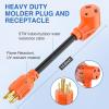 Nilight Dryer Adapter Cord 30 Amp to 30 Amp 3 Prong 125V 3750 Watt Pure Copper Old Dryer Outlet to New Dryer Plug Conversion Heavy Duty 10 Gauge Wire 10-30P to 14-30R 30M/30F(30M Locking 4Pin/30F)