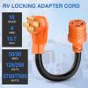 Nilight Dryer Adapter Cord 30 Amp to 30 Amp 3 Prong 125V 3750 Watt Pure Copper Old Dryer Outlet to New Dryer Plug Conversion Heavy Duty 10 Gauge Wire 10-30P to 14-30R 30M/30F(14-50P to L14-30R)