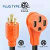 Nilight Dryer Adapter Cord 30 Amp to 30 Amp 3 Prong 125V 3750 Watt Pure Copper Old Dryer Outlet to New Dryer Plug Conversion Heavy Duty 10 Gauge Wire 10-30P to 14-30R 30M/30F(30M Locking 3Pin/50F w/ Circuit Breaker)