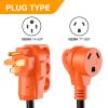 Nilight Dryer Adapter Cord 30 Amp to 30 Amp 3 Prong 125V 3750 Watt Pure Copper Old Dryer Outlet to New Dryer Plug Conversion Heavy Duty 10 Gauge Wire 10-30P to 14-30R 30M/30F(50M/30F)