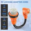Nilight Dryer Adapter Cord 30 Amp to 30 Amp 3 Prong 125V 3750 Watt Pure Copper Old Dryer Outlet to New Dryer Plug Conversion Heavy Duty 10 Gauge Wire 10-30P to 14-30R 30M/30F(30M/50F Locking)