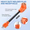 Nilight Dryer Adapter Cord 30 Amp to 30 Amp 3 Prong 125V 3750 Watt Pure Copper Old Dryer Outlet to New Dryer Plug Conversion Heavy Duty 10 Gauge Wire 10-30P to 14-30R 30M/30F(15M/50F)