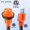 Nilight Dryer Adapter Cord 30 Amp to 30 Amp 3 Prong 125V 3750 Watt Pure Copper Old Dryer Outlet to New Dryer Plug Conversion Heavy Duty 10 Gauge Wire 10-30P to 14-30R 30M/30F(15M/30F Locking)
