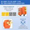 Nilight Dryer Adapter Cord 30 Amp to 30 Amp 3 Prong 125V 3750 Watt Pure Copper Old Dryer Outlet to New Dryer Plug Conversion Heavy Duty 10 Gauge Wire 10-30P to 14-30R 30M/30F(14-50P to 5-15R/5-20R w/ Circuit Breaker)