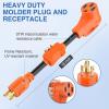 Nilight Dryer Adapter Cord 30 Amp to 30 Amp 3 Prong 125V 3750 Watt Pure Copper Old Dryer Outlet to New Dryer Plug Conversion Heavy Duty 10 Gauge Wire 10-30P to 14-30R 30M/30F(30M Locking 3Pin/50F w/ Circuit Breaker)