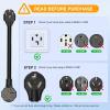Nilight Dryer Adapter Cord 30 Amp to 30 Amp 3 Prong 125V 3750 Watt Pure Copper Old Dryer Outlet to New Dryer Plug Conversion Heavy Duty 10 Gauge Wire 10-30P to 14-30R 30M/30F(14-30P to 10-30R Black)