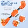 Nilight Dryer Adapter Cord 30 Amp to 30 Amp 3 Prong 125V 3750 Watt Pure Copper Old Dryer Outlet to New Dryer Plug Conversion Heavy Duty 10 Gauge Wire 10-30P to 14-30R 30M/30F(50M/30F w/ Circuit Breaker)