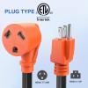 Nilight Dryer Adapter Cord 30 Amp to 30 Amp 3 Prong 125V 3750 Watt Pure Copper Old Dryer Outlet to New Dryer Plug Conversion Heavy Duty 10 Gauge Wire 10-30P to 14-30R 30M/30F(15M/30F w/ Circuit Breaker)