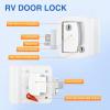 Nilight RV Door Lock Replacement with Paddle Deadbolt 100% Zinc Alloy Entry Locks Handle Latch 4 Keys Heavy Duty Enclosed Camping Locking Kit Fits RVs Campers Travel Trailers Horse Cargo Haulers(White)