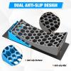 Nilight RV Leveler – 2 Pack Camper Leveling Blocks Ramp Support Dual Axles, Up to 35,000lbs, Fast RV Accessories Leveling System for Travel Trailer, Motorhome – Yellow(Blue+Gray)