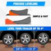 Nilight RV Leveler – 2 Pack Camper Leveling Blocks Ramp Support Dual Axles, Up to 35,000lbs, Fast RV Accessories Leveling System for Travel Trailer, Motorhome – Yellow(Orange+Gray)