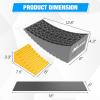 Nilight RV Leveler – 2 Pack Camper Leveling Blocks Ramp Support Dual Axles, Up to 35,000lbs, Fast RV Accessories Leveling System for Travel Trailer, Motorhome – Yellow(Yellow+Gray)