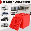 Nilight RV Leveling Blocks 10 Pack Interlocking Design Stabilizer Block Customizable Height with Carrying Bag for Rv Camper Travel Trailer(10 Pack)