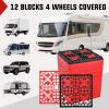 Nilight RV Leveling Blocks 10 Pack Interlocking Design Stabilizer Block Customizable Height with Carrying Bag for Rv Camper Travel Trailer(12 Pack)