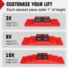 Nilight RV Leveling Blocks 10 Pack Interlocking Design Stabilizer Block Customizable Height with Carrying Bag for Rv Camper Travel Trailer(12 Pack)