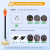 Nilight RV Locking Adapter Cord with Circuit Breaker Overload Protector 15 Amp to 50 Amp Plug 110V Electrical 10 Gauge Wire ETL Listed 5-15P to SS2-50R 15M/50F Weatherproof for RV Camper Caravan Van(L5-30P to 5-15R/5-20R 3Prong)