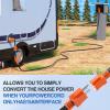 Nilight RV Locking Adapter Cord with Circuit Breaker Overload Protector 15 Amp to 50 Amp Plug 110V Electrical 10 Gauge Wire ETL Listed 5-15P to SS2-50R 15M/50F Weatherproof for RV Camper Caravan Van(15M/50F Locking w/ Circuit Breaker)