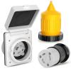 Nilight 50 AMP RV Shore Power Inlet 125/250V Twist Lock Receptacle NEMA SS2-50P ETL Listed Enclosed Lockable Flanged Male Plug for RVs Camper Caravan Motorhome Van(30A Inlet+ Connector Combo)